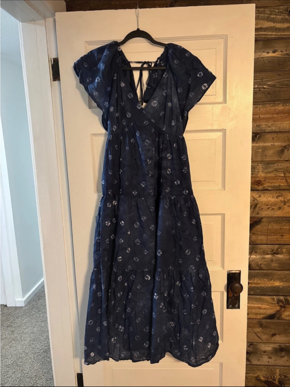 Madewell Women’s Navy Floral Maxi Dress - Lightweight Summer Style